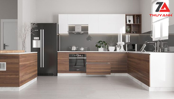 Ván gỗ plywood phủ melamine cho tủ bếp 
