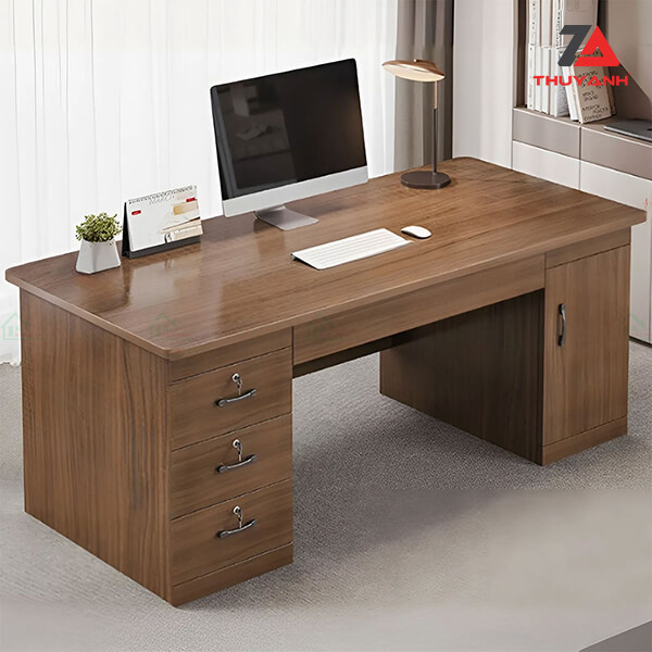 Bàn làm việc gỗ melamine plywood cao cấp
