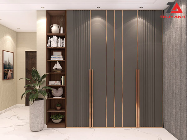 Tủ áo cánh gỗ Metallic chất lượng