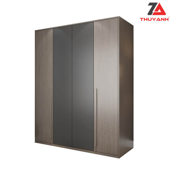 Tủ áo cánh gỗ Metallic kết hợp Melamine Plywood