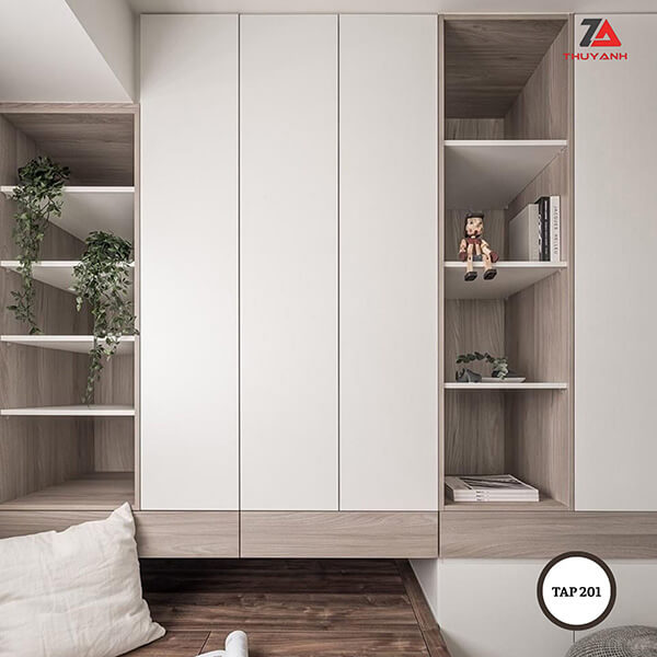 Tủ áo cánh gỗ phủ PETG màu 201