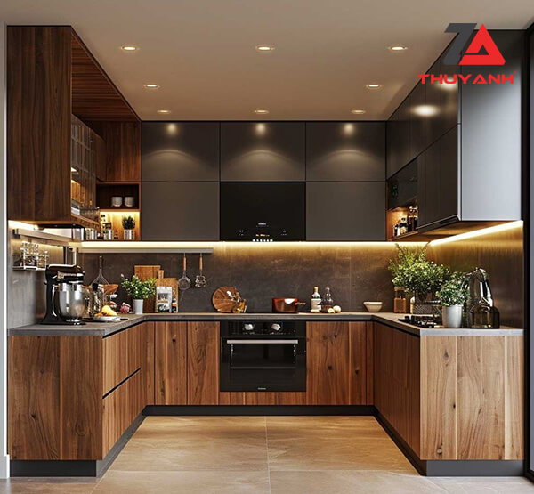 Báo giá tủ bếp gỗ melamine plywood
