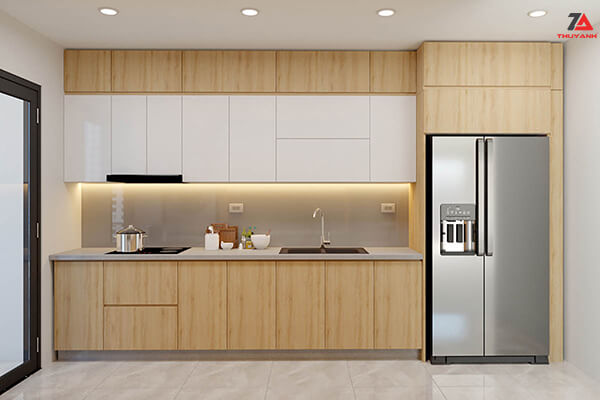 Tủ bếp gỗ melamine plywood chống ẩm
