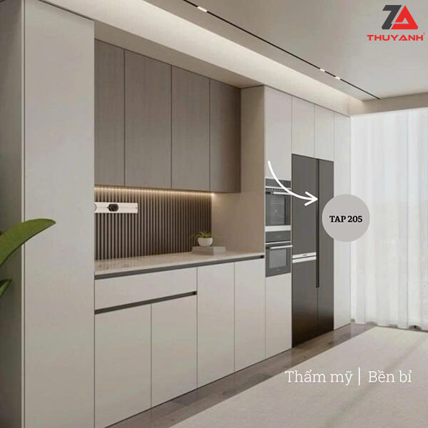 Tấm gỗ phủ nhựa PETG màu 205 cho tủ bếp