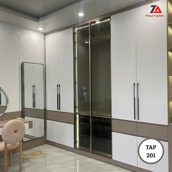 Tủ áo cánh phủ nhựa PETG màu 201