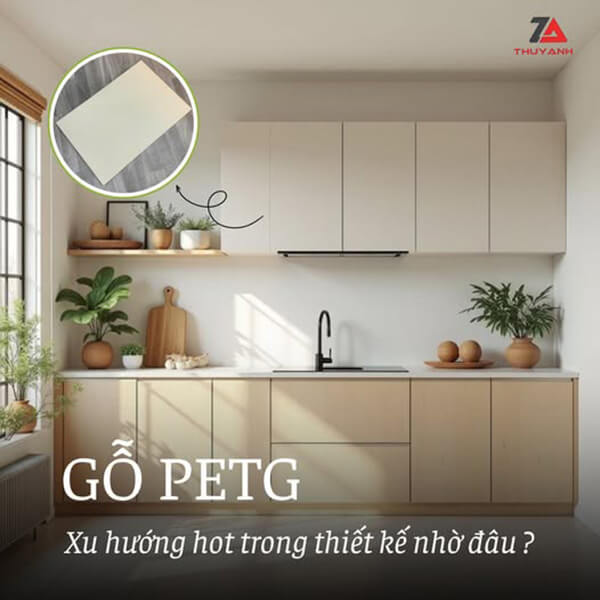 Gỗ PETG màu 209 cho tủ bếp