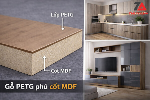 Gỗ PETG dễ vệ sinh bền đẹp