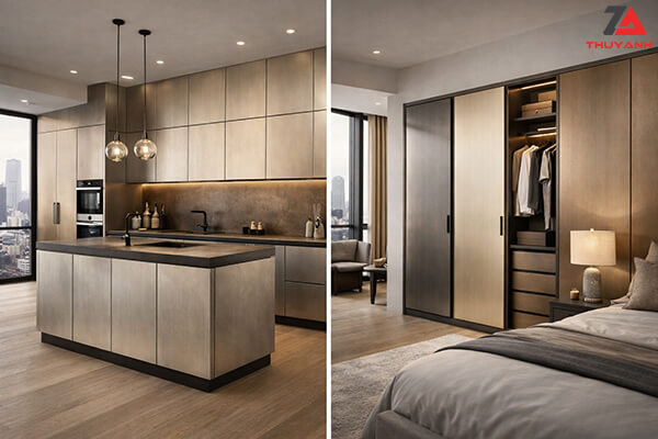 Ứng dụng công trình thực tế cánh Metallic