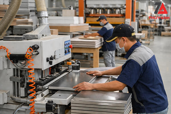 Xưởng sản xuất gỗ Metallic uy tín