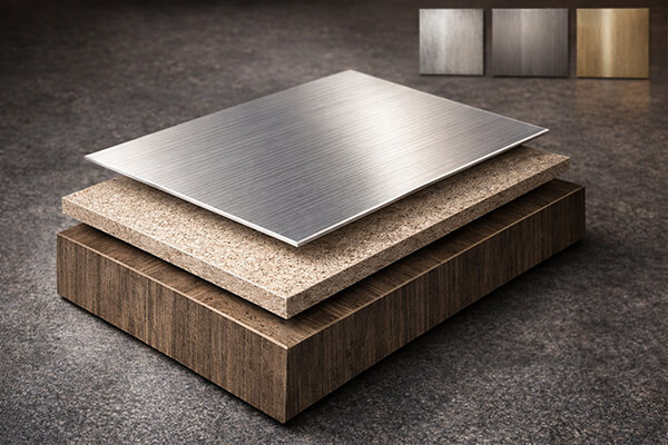 Gỗ Metallic phủ cốt gỗ nhựa