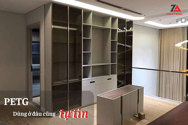 Tủ trang trí cánh petg
