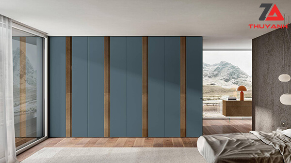 Tủ áo cánh gỗ Metallic thông minh