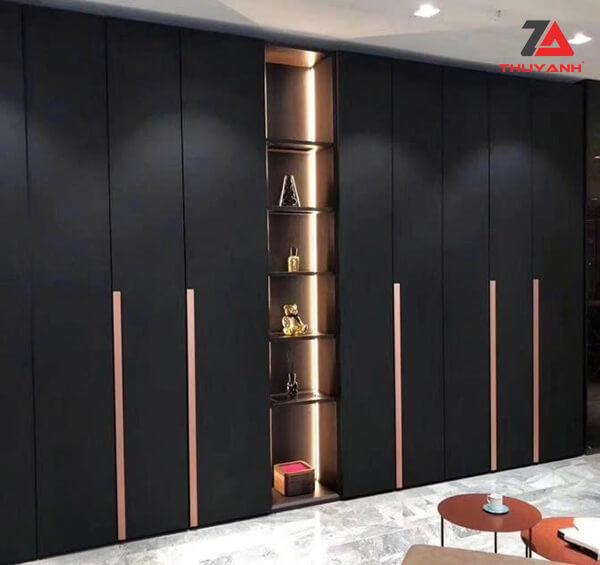 Tủ phòng khách gỗ PETG màu đơn sắc 210
