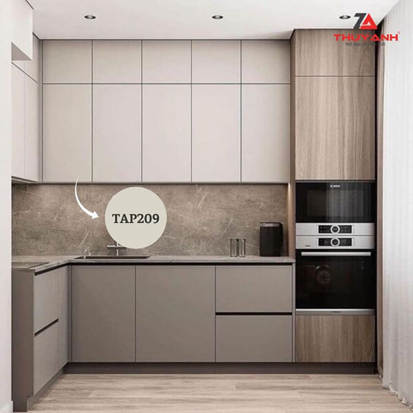 Gỗ Petg màu 209 xám trắng