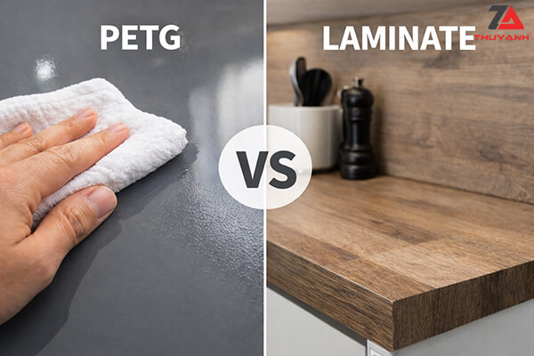 So sánh PETG và Laminate về bề mặt